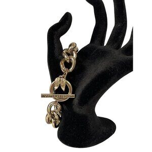 Victoria's Secret Link Bracelet Wing Charm Jewelry Gold